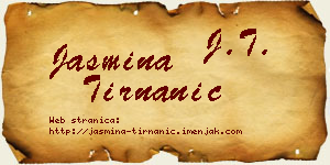 Jasmina Tirnanić vizit kartica